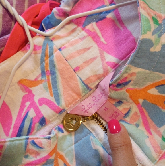 Lilly Pulitzer Multicolor Sailboat Popover No Fading Or Pilling XL - Picture 5 of 5